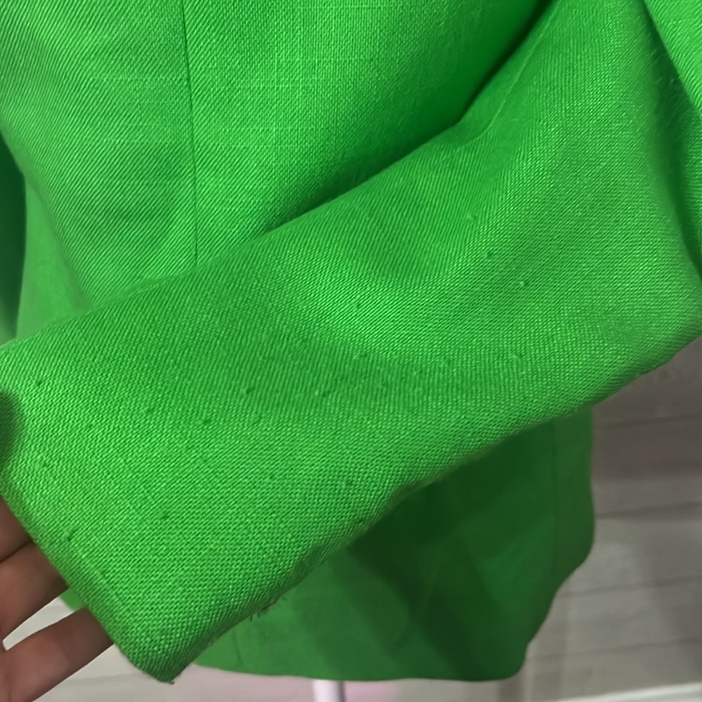 Vintage Oscar de la Renta Like Green Blazer SMALL - Picture 5 of 8